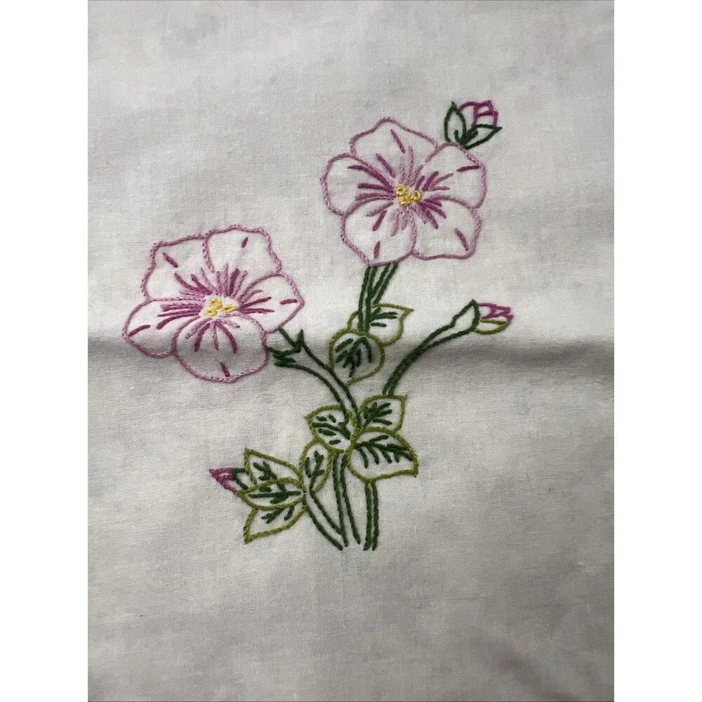 Needle Point - Flower Designs Gift/Goodie Bags Lot of 2